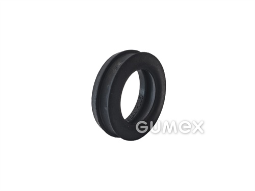 Ersatzdichtung für GEKA Schnellkupplungen, 65°ShA, EPDM, -30°C/+130°C, schwarz mit gelbe Markierung, 